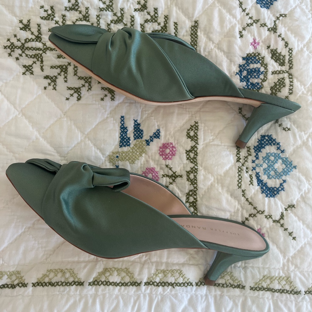 Bnib Loeffler Randall Jade Satin Kitten Heels